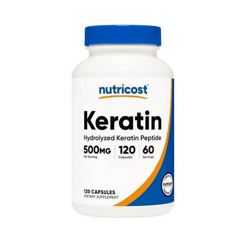 Nutricost, Keratin Capsules, 500 Mg, 120 Count