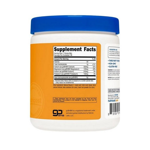 Nutricost, Ketone BHB 4-in-1 Powder Peach Mango, 30 Serving