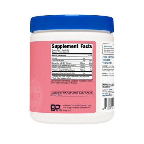 Nutricost, Ketone BHB 4-in-1 Powder Strawberry Lemonade, 30 Serving