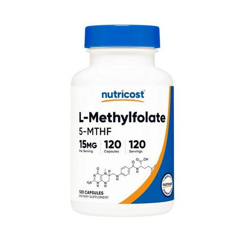 Nutricost, L-Methylfolate Capsules, 15 Mg, 120 Count
