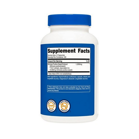 Nutricost, Mimosa Pudica Seed 10:1 Capsules, 12,000 Mg, 120 Count