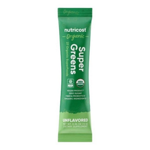Nutricost, Organic Super Greens Powder Unflavored, 1 Packet