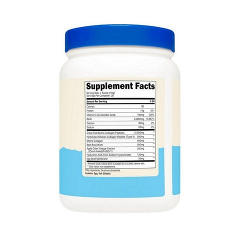 Nutricost, Multi Collagen Protein + Beauty Powder, 30 Serving