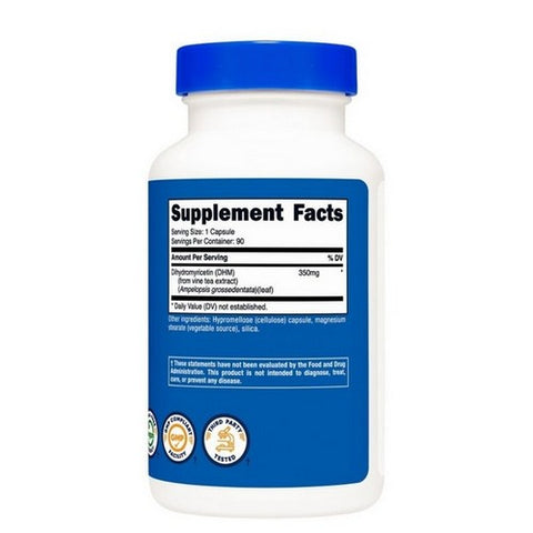 Nutricost, Dihydromyricetin DHM Capsules, 350 Mg, 90 Count