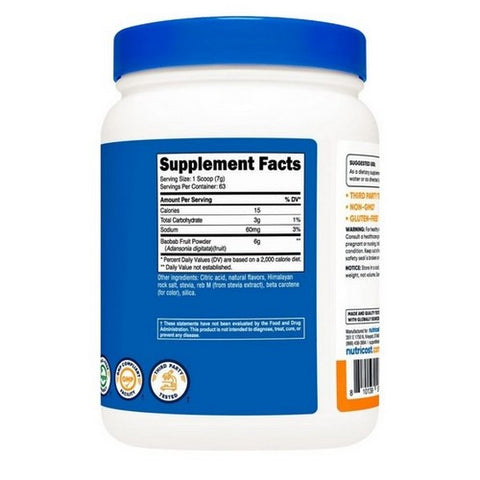 Nutricost, Baobab Powder Orange, 1 Lb