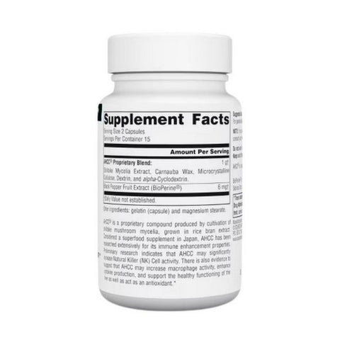 Source Naturals, AHCC with BioPerine, with Bioperine 30 Caps