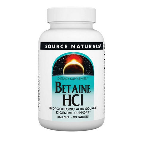 Source Naturals, Betaine Hcl, 90 Tabs