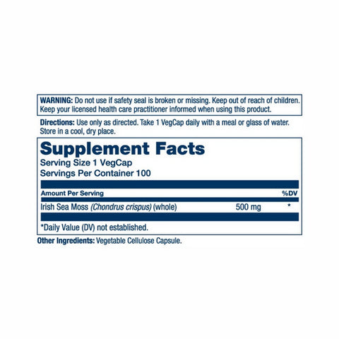 Solaray, Irish Sea Moss, 100 Count
