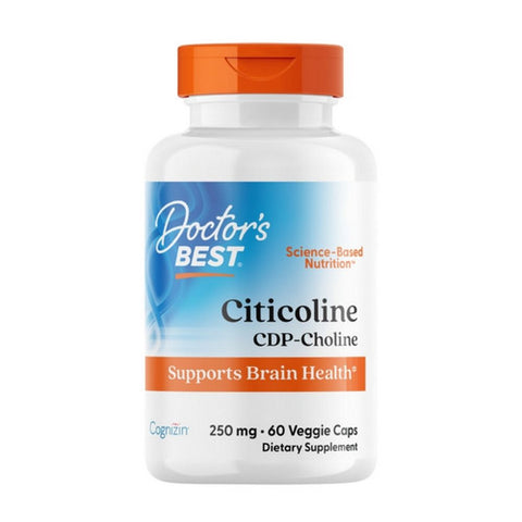 Doctors Best, Citicoline CDP-Choline with Cognizin, 250mg, 60 VegCaps