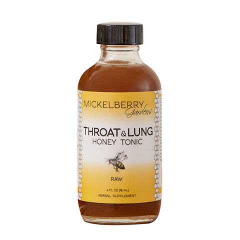 Mickelberry Gardens, Throat And Lung Honey Tonic, 4 Oz