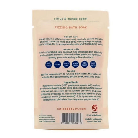 Latika Soap, Fizzing Bath Soak Bless Texas, 4 Oz