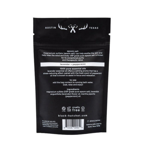 Latika Soap, Black Hatchet Bath Soak Relax, 4 Oz