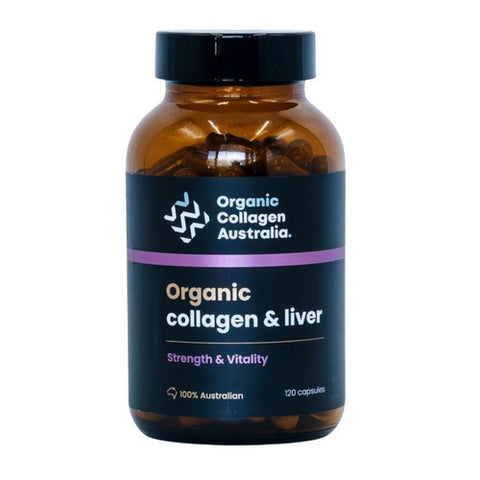 Organic Collagen Australia, Pure Collagen With Liver, 120 Capsules