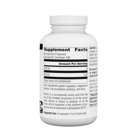 Source Naturals, Glycine 1gm, 200 Caps