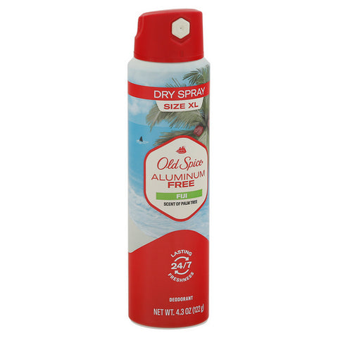 Old Spice, Old Spice Aluminum Free Fiji Dry Spray Tropical Scent, 4.3 Oz (Case Of 3)