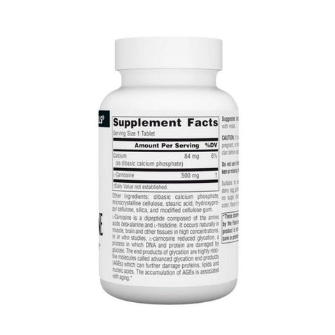 Source Naturals, L-Carnosine, 500 MG, 60 Tabs
