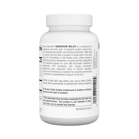 Source Naturals, Magnesium Malate, 100 Caps