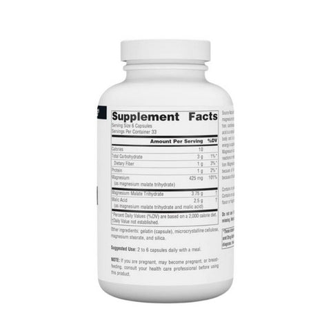 Source Naturals, Magnesium Malate, 200 Caps