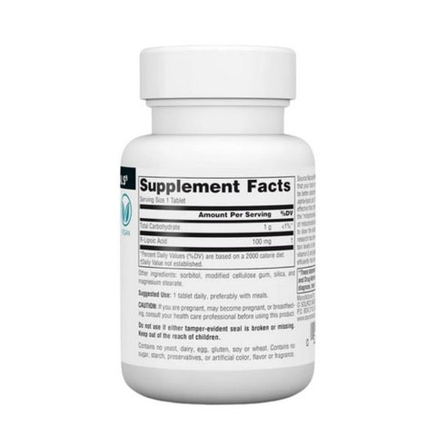 Source Naturals, R-Lipoic Acid, 100 MG, 30 Tabs