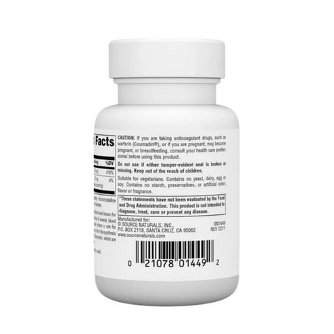 Source Naturals, Vitamin K, 500 MCG, 100 Tabs