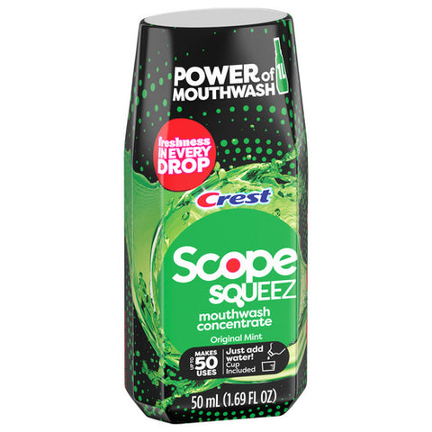 Crest, Scope Squeez Mouthwash Concentrate Original Mint, 1.69 Oz (Case Of 6)