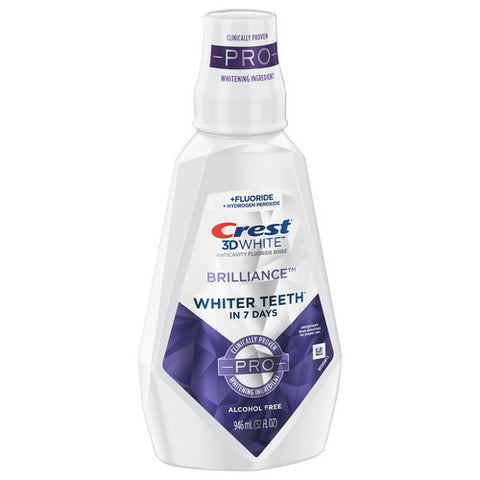 Crest, Crest 3D White Brilliance Pro Mouthwash, 32 Oz (Case Of 6)