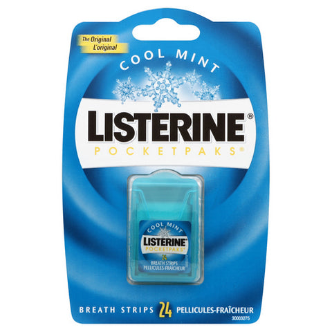 Listerine, Breath Strips, 24 Count (Case Of 12)