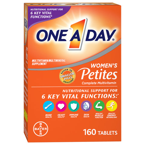One A Day, Womens Petites Complete Multivitamin, 160 Count (Case Of 3)
