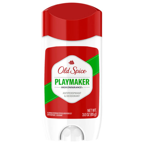 Old Spice, High Endurance Invisible Solid Playmaker Anti perspirant and Deodorant, 3 Oz (Case Of 6)