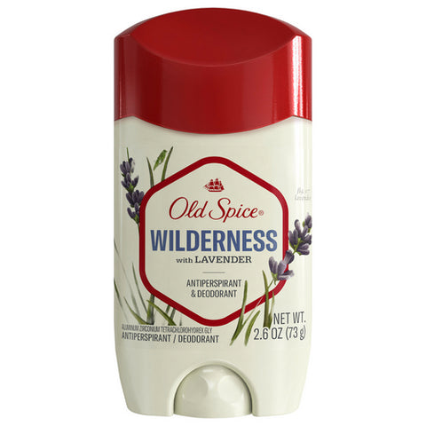 Old Spice, Wilderness For Men Anti Perspirant And Deodorant Lavender, 2.6 Oz (Case Of 3)