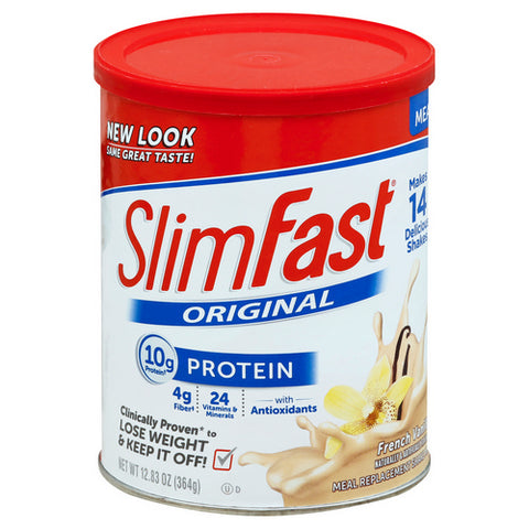 Slim Fast, Original Meal Replacement Shake Powder French Vanilla, 12.83 Oz (Case Of 3)