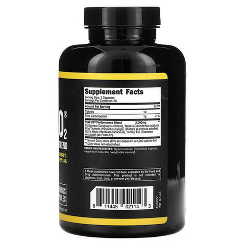 Primaforce, Peak O2 Ultimate Mushroom Blend, 2000 Mg, 180 Caps