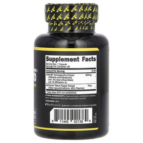 Primaforce, KSM-66 Capsules, 600 Mg, 60 Caps
