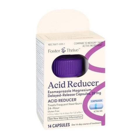 Foster And Thrive, Acid Reducer, 20 Mg, 14 Capsules