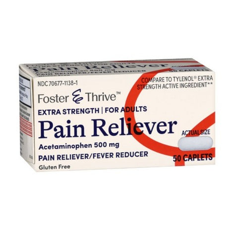 Foster And Thrive, Extra Strength Pain Reliever, 50 Caps