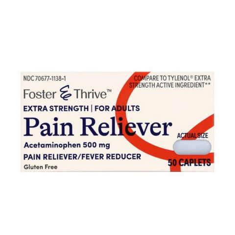 Foster And Thrive, Extra Strength Pain Reliever, 50 Caps