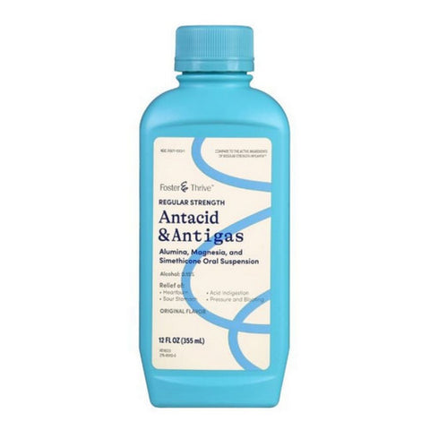 Foster And Thrive, Regular Strength Antacid And Antigas, 12 Oz