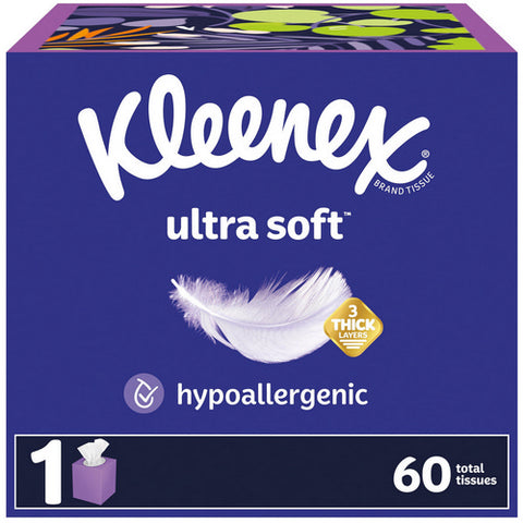 Kleenex, Kleenex Ultra Soft Facial Tissues, 60 Count (Case Of 27)