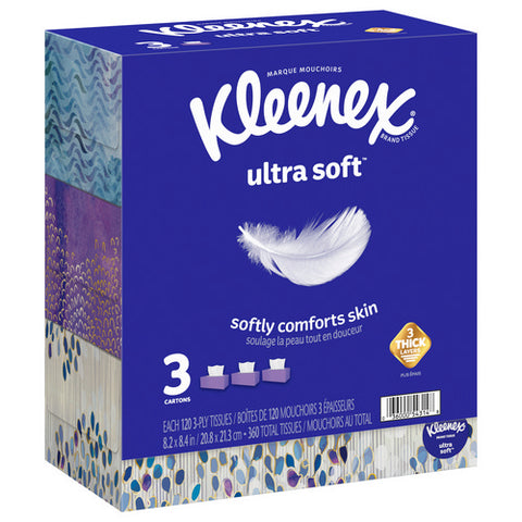 Kleenex, Ultra Soft Facial Tissues, 360 Count (Case Of 8)