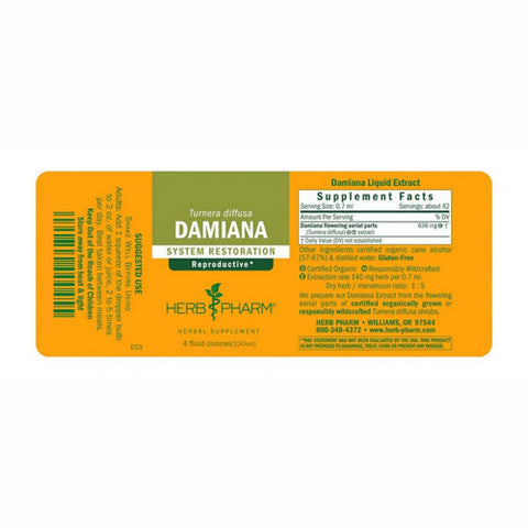 Herb Pharm, Damiana Extract, 4 Oz