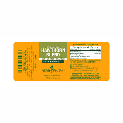 Herb Pharm, Hawthorn Blend, 4 oz