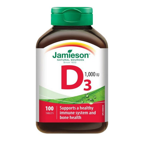 Vitamin D3 1,000 IU 100 Tablets by Jamieson Vitamins
