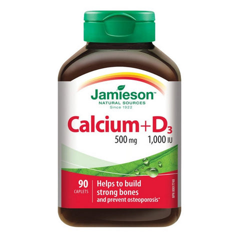 Calcium + Vitamin D3 1,000 IU 90 Caplets by Jamieson Vitamins