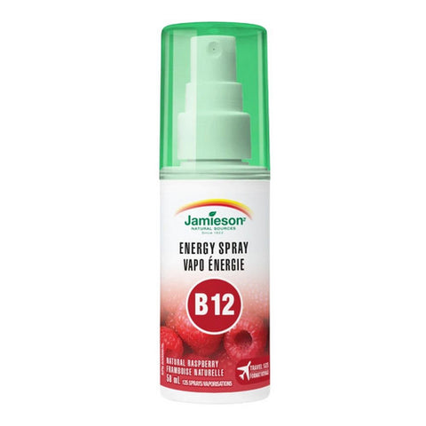 Vitamin B12 Energy Spray Natural Raspberry 58 Ml by Jamieson Vitamins
