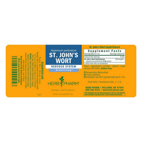 Herb Pharm, ST. JOHN'S WORT Extract, 4 Oz