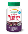 Elderberry Cold & Flu Gummies With Echinacea & Ginger Elderberry 60 Gummies by Jamieson Vitamins