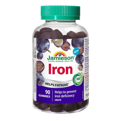 Iron Gummies 90 Count by Jamieson Vitamins