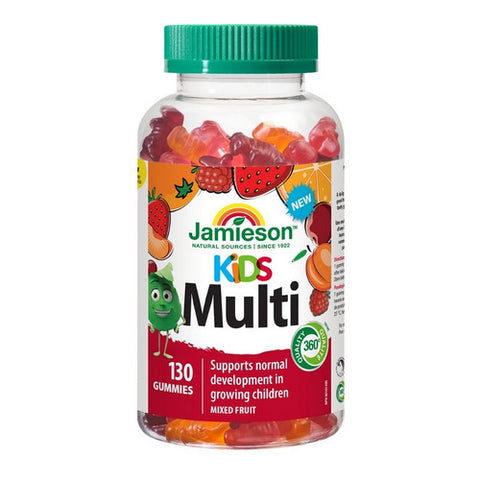 Multivitamin Gummie For Kids Orange, Cherry, Raspberry 130 Gummies by Jamieson Vitamins