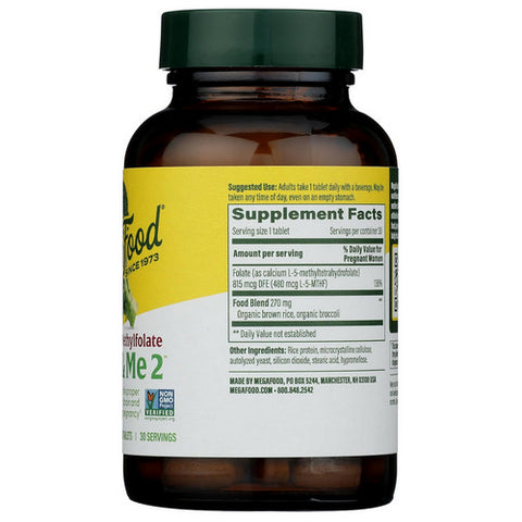 MegaFood, Baby And Me 2 MethylFolate, 30 Count