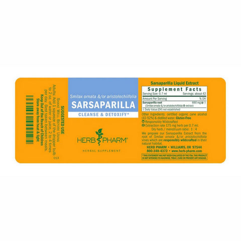 Herb Pharm, Sarsaparilla Extract, 4 Oz